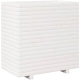 Maison Chic Vrtno cvetlično korito - Cvetlični Lonec belo 70x40x72,5 cm trdna borovina, (21788873) Cene