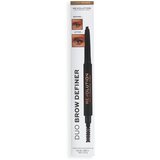 Makeup Revolution Revolution Duo Brow Definer olovka za obrve Light Brown 0,25g | ePonuda.com