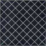  Tepih ORIZ Crni dijamantni uzorak 200 x 200 cm 100% poliester | shoptok.hr