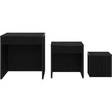  Kava Stol 3 pcs Crni hrast Konstruirano drvo | shoptok.hr