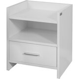 SoBuy nočna omarica s predalom v beli barvi v skandinavskem slogu, (20815131) | Shoptok.si