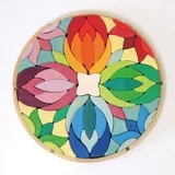 Grimm’s – Lesena sestavljanka – velika pisana mandala – 73 kosov