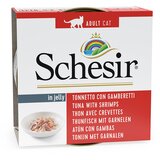 Varčno pakiranje Schesir v želeju 24 x 85 g - Tuna s kozicami | shoptok.hr