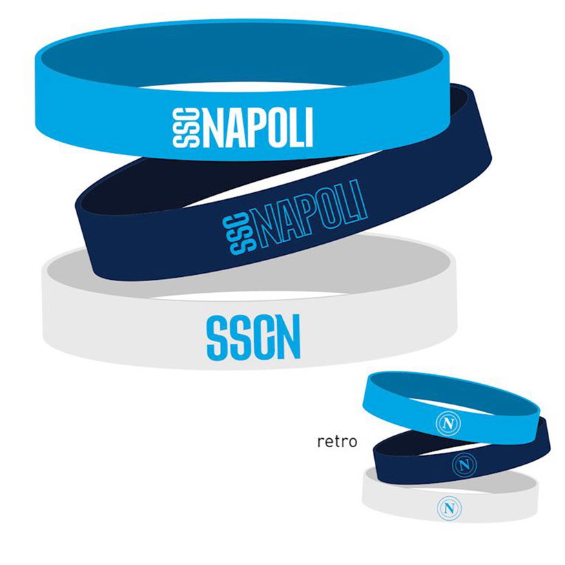 SSC Napoli 3x silikonska zapestnica
