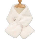 INF Krzneni šali, Debeli zimski krzneni šali Topli White, (21756126) | Shoptok.si