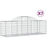  Lučne gabionske košare 7 kom 200x50x60/80 cm pocinčano željezo | shoptok.hr