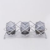 Svečnjak 33x10x11 cm sjajni hrom | Eponuda.com