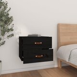  Zidni noćni ormarići 2 kom Crna 50x36x40 cm | shoptok.hr