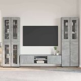  Set TV komoda s ladicama Betonski sivi Konstruirano drvo | shoptok.hr
