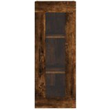  Visoka komoda dimljeni hrast 34 5x34x180cm konstruiranog drva | shoptok.hr