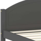 vidaXL posteljni okvir temno siv iz trdne borovine 100x200 cm | Shoptok.si