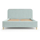 Maison de Rêve Mentol zeleni tapecirani bračni krevet s prostorom za odlaganje s podnicom 140x200 cm Noto – | shoptok.hr