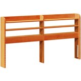 Maison Chic posteljno vzglavje - vzglavna omarica - nočna omarica s policami voščeno rjava 140 cm trdna borovina, (21712273) | Shoptok.si