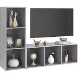 TV ormarići 2kom siva boja betona 107x35x37cm konstruirano drvo - Beton siva 107 x 35 x 37 cm 1 | shoptok.hr