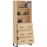  Visoka komoda hrasta sonome 69,5x34x180cm od konstruiranog drva | shoptok.hr