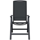  Ležaljke u vrtu 2 pcs Crna 58 x 71 x 112 cm Tekstilen | shoptok.hr