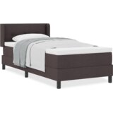  Postelja z vzmetnico Temno rjava 200 x 90 cm Poliester, (5000126276) | Shoptok.si
