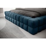 ELTAP Modra oblazinjena zakonska postelja s prostorom za shranjevanje z letvenim dnom 180x200 cm Dizzle – | Shoptok.si