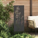  Privatnost u vrtu Crna 50 x 140 cm Hladno valjana čelična Slike