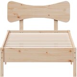 vidaXL Posteljni okvir brez vzmetnice 90x200 cm trdna borovina | Shoptok.si
