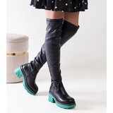 Gemre Black insulated boots on a chunky heel Meragomi | shoptok.hr