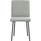  Jedilni stoli 4 kosi svetlo siv žamet | Shoptok.si