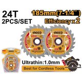 Ingco List testere za drvo 2/1 24 zuba 185mm TSB1853 | ePonuda.com