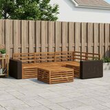  Set vanjskih sofa 5 pcs Prirodna 79 x 79 x 37 cm | shoptok.hr