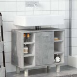 vidaXL Kupaonski ormarić boja betona 60x32x53,5 cm konstruirano drvo | shoptok.hr