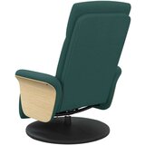  Masažni naslonjač od tkanine s osloncem za noge tamnozeleni | shoptok.hr