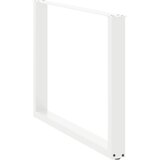  Noge za blagovaonski stol U-oblik 2 kom Bijele 100 x (72-73) cm Čelik | shoptok.hr