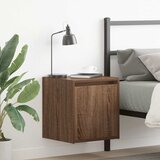  Zidni noćni ormarići 2 kom smeđa boja hrasta 38x34x40 cm | shoptok.hr