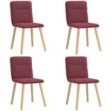 vidaXL Jedilni stoli 4 kosi vinsko rdeče blago, (21822284) | Shoptok.si