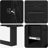  Kreveta Crni hrast 69,5 x 34 x 90 cm Obrađeno drvo i čelik | shoptok.hr