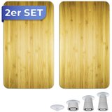 Maximex Zaščitne plošče za štedilnik iz kaljenega stekla 2 ks 52x30 cm Wooden – | Shoptok.si