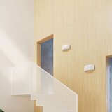  Lakirana stenska svetilka PONTIUS beli sijaj, (21347234) | Shoptok.si