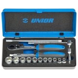 Unior ključevi nasadni, prihvat 1/4'', u metalnoj kutiji 619413 | ePonuda.com