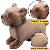 Plišana igračka za maženje pas 19cm - smeđi | shoptok.hr