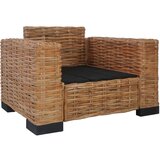  Fotelj z blazinami naravni ratan, (20929420) | Shoptok.si