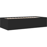  Dnevni krevet s ladicama bez madraca crni 90x200 cm | shoptok.hr