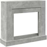  Okvir za kamin boja betona 100x30x87,5 cm od konstruiranog drva | shoptok.hr