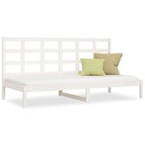  Dnevni ležaj bijeli 90 x 200 cm od masivne borovine | shoptok.hr