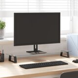 vidaXL Stojalo za monitor črno 80x20x8 cm kaljeno steklo in kovina Cene