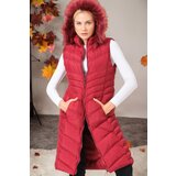 Dewberry Z6725 WOMEN'S VEST-DARK BURGUNDY | shoptok.hr
