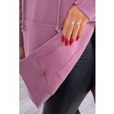 Kesi insulated sweatshirt with slits on the sides dark pink | ePonuda.com