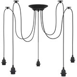 VISILICA s 5 grla E27 crni metal | shoptok.hr