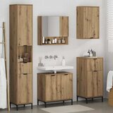  Set namještaja za kupaonicu 4 kom. Umjetnički hrast Smeđa 60.5 x 33.5 x 61 cm | shoptok.hr