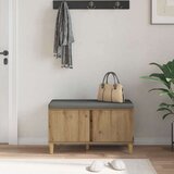  Haldna klop z blazino z vrati Umetni hrast 80 x 38 x 46 cm, (5000155662) | Shoptok.si
