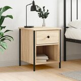 vidaXL Noćni ormarić boja hrasta 40 x 42 x 50 cm od konstruiranog drva | shoptok.hr