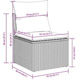  7-dijelni set vrtnih sofa svjetlosivi od poliratana | shoptok.hr
